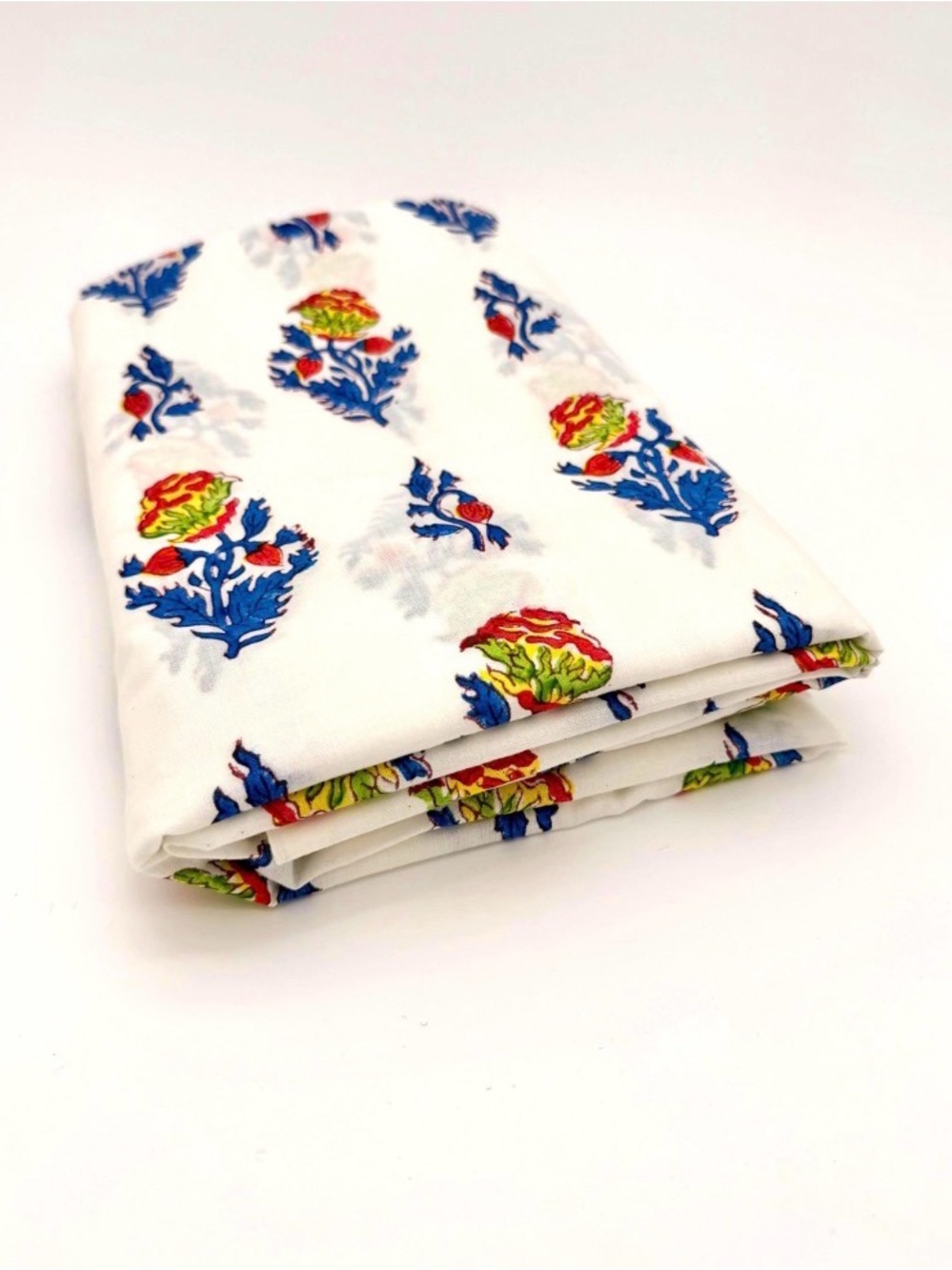 Indian Hand Blocked 100% Cotton Cambric Fabric 44” wide.